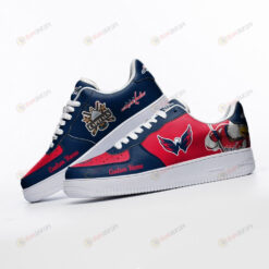 Washington Capitals Mascot Logo Pattern Custom Name Air Force 1 Printed