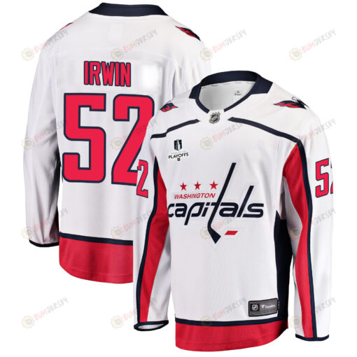 Washington Capitals Matt Irwin 52 Away 2022 Stanley Cup Playoffs Breakaway Men Jersey - White