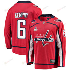 Washington Capitals Michal Kempny 6 Home 2022 Stanley Cup Playoffs Breakaway Men Jersey - Red