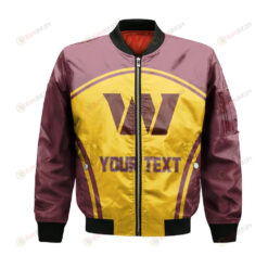Washington Commanders Bomber Jacket 3D Printed Custom Text And Number Curve Style Sport