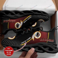 Washington Commanders Logo Redskins Custom Name 3D Max Soul Sneaker Shoes