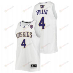 Washington Huskies 4 2022 College Basketball Men Jersey - White