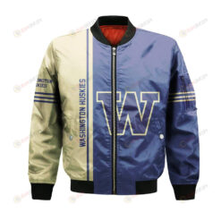 Washington Huskies Bomber Jacket 3D Printed Half Style