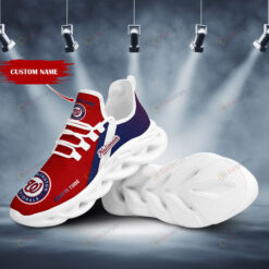 Washington Nationals Logo Pattern Custom Name 3D Max Soul Sneaker Shoes