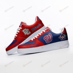 Washington Nationals Mascot Logo Pattern Custom Name Air Force 1 Printed