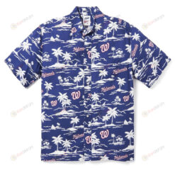 Washington Nationals Vintage In Navy Pattern Hawaiian Shirt