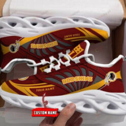 Washington Redskins Custom Name 3D Max Soul Sneaker Shoes