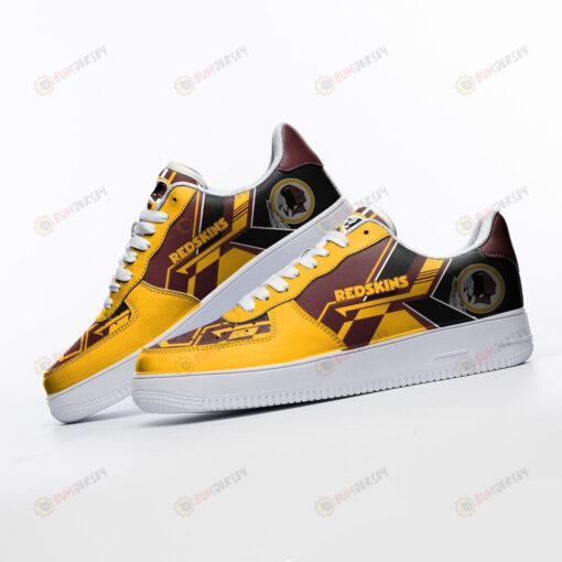 Washington Redskins Logo Pattern Air Force 1 Printed In Yellow