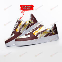 Washington Redskins Logo Pattern Custom Name Air Force 1 Printed