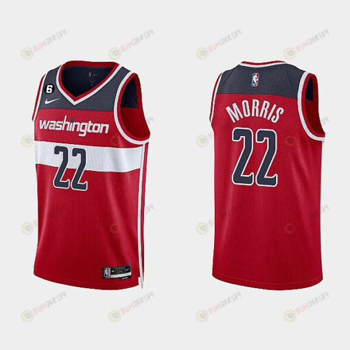 Washington Wizards 22 Monte Morris 2022-23 Icon Edition Red Men Jersey