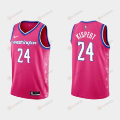 Washington Wizards 24 Corey Kispert 2022-23 Cherry Blossom City Pink Men Jersey