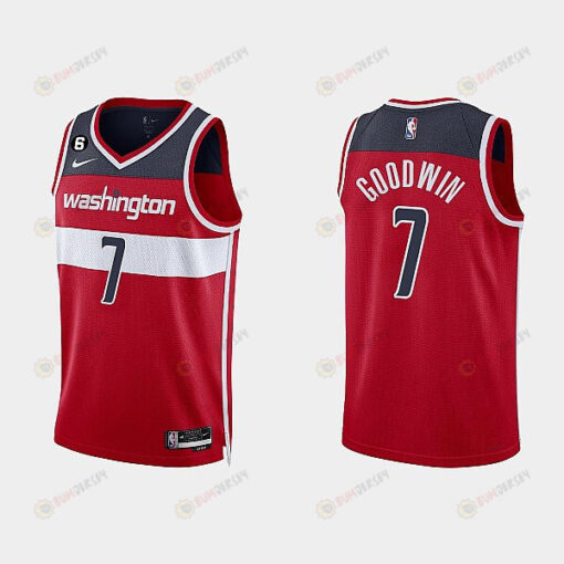 Washington Wizards 7 Jordan Goodwin 2022-23 Icon Edition Red Men Jersey