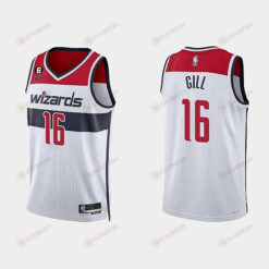 Washington Wizards Anthony Gill 16 2022-23 Association Edition White Men Jersey Swingman