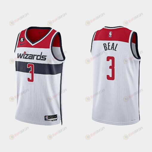 Washington Wizards Bradley Beal 3 2022-23 Association Edition White Men Jersey Swingman