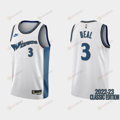 Washington Wizards Bradley Beal 3 2022-23 Classic Edition White Men Jersey