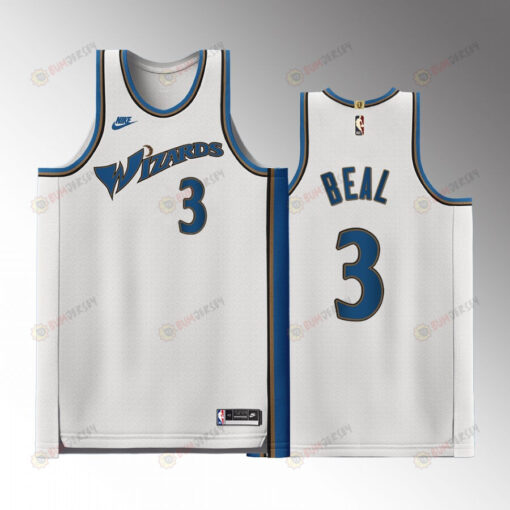 Washington Wizards Bradley Beal 3 Classic Edition White Jersey Men