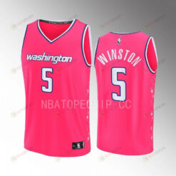 Washington Wizards Cassius Winston 5 City Edition Jersey 2022-23 Fastbreak Pink