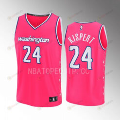 Washington Wizards Corey Kispert 24 City Edition Jersey 2022-23 Fastbreak Pink