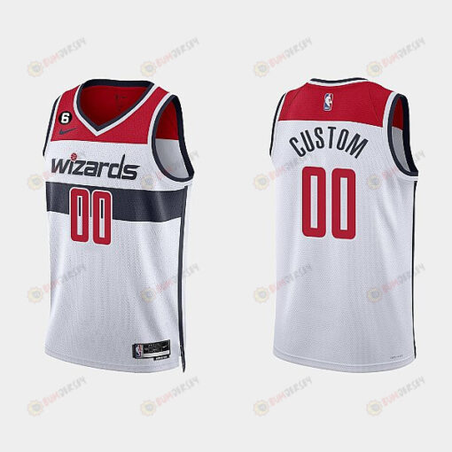 Washington Wizards Custom 00 2022-23 Association Edition White Men Jersey Swingman