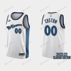 Washington Wizards Custom 00 2022-23 Classic Edition White Men Jersey