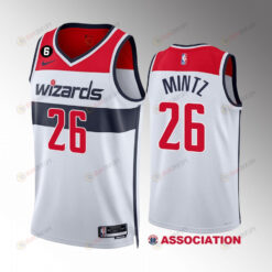 Washington Wizards Davion Mintz 26 White Association Edition Men Jersey 2022-23 Swingman