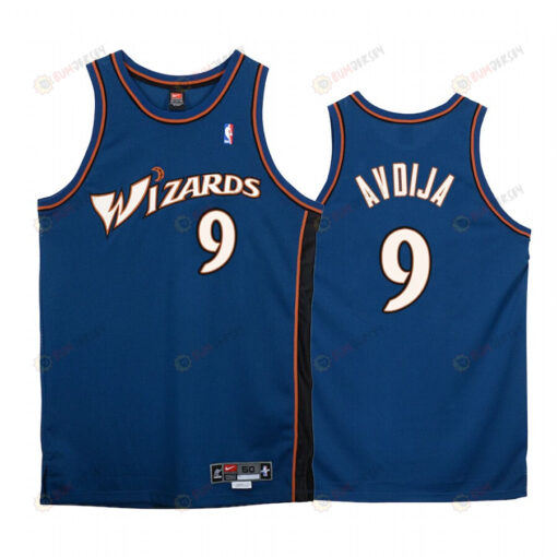 Washington Wizards Deni Avdija 9 Blue Throwback Jersey