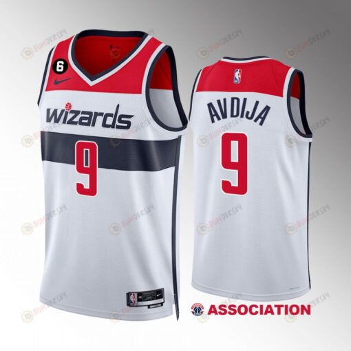 Washington Wizards Deni Avdija 9 White Association Edition Men Jersey 2022-23 Swingman