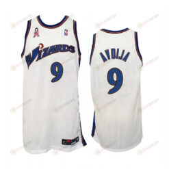 Washington Wizards Deni Avdija 9 White Throwback Jersey