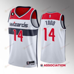 Washington Wizards Isaiah Todd 14 White Association Edition Men Jersey 2022-23 Swingman