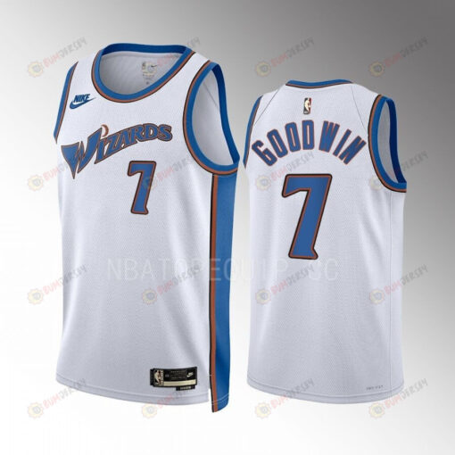 Washington Wizards Jordan Goodwin 7 2022-23 Classic Edition White Jersey Swingman