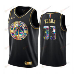 Washington Wizards Kyle Kuzma 33 Black Golden Diamond Edition 75th Anniversary Jersey