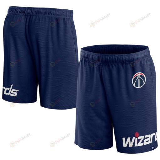 Washington Wizards Navy Free Throw Mesh Shorts - Men