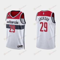 Washington Wizards Quenton Jackson 29 2022-23 Association Edition White Men Jersey Swingman