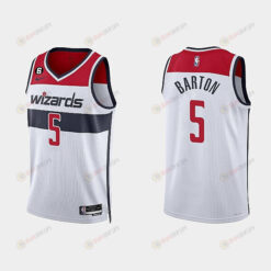 Washington Wizards Will Barton 5 2022-23 Association Edition White Men Jersey Swingman