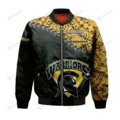 Waterloo Warriors Bomber Jacket 3D Printed Grunge Polynesian Tattoo