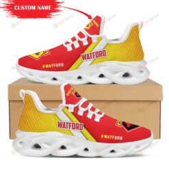 Watford Logo Custom Name Pattern 3D Max Soul Sneaker Shoes