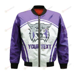 Weber State Wildcats Bomber Jacket 3D Printed Custom Text And Number Curve Style Sport