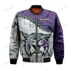 Weber State Wildcats Bomber Jacket 3D Printed Grunge Polynesian Tattoo