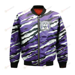 Weber State Wildcats Bomber Jacket 3D Printed Sport Style Team Logo Pattern