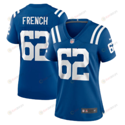 Wesley French Indianapolis Colts Women's Game Player Jersey - Royal