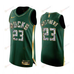 Wesley Matthews 23 Green Milwaukee Bucks 2022 Playoffs Jersey Diamond Edition