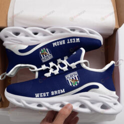 West Brom Logo Pattern 3D Max Soul Sneaker Shoes In Blue