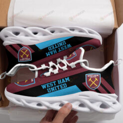 West Ham Logo Pattern 3D Max Soul Sneaker Shoes In Red