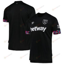 West Ham United Umbro 2022/23 Away Team Jersey - Black