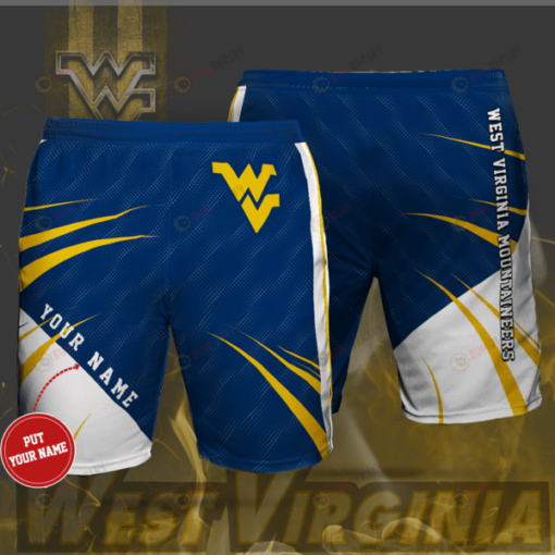 West Virginia Mountaineers Custom Name Hawaiian Shorts Summer Shorts Men Shorts - Print Shorts