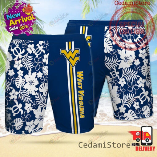 West Virginia Mountaineers Hawaiian Shorts Summer Shorts Men Shorts - Print Shorts