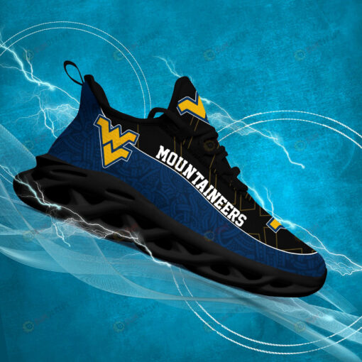 West Virginia Mountaineers Logo Texture Pattern 3D Max Soul Sneaker Shoes