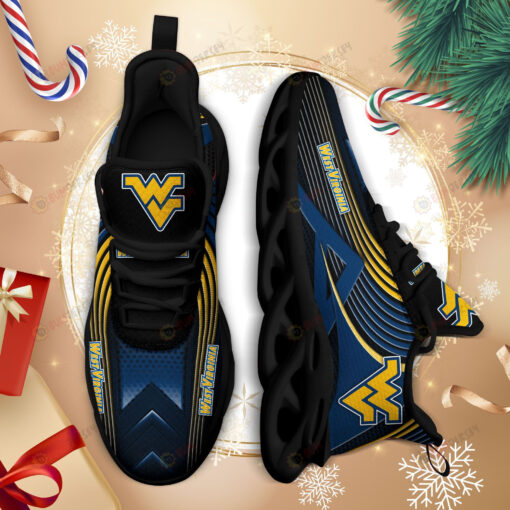 West Virginia Mountaineers Logo Thin Stripe Pattern 3D Max Soul Sneaker Shoes