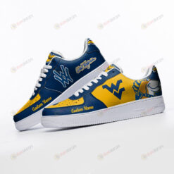 West Virginia Mountaineers Mascot Logo Pattern Custom Name Air Force 1 Printed