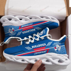 Western Bulldogs Logo Custom Name Pattern 3D Max Soul Sneaker Shoes